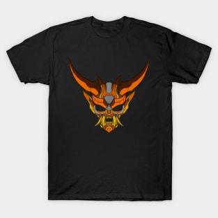 Cyber Japanese Hanyya Demon-Orange Yellow T-Shirt